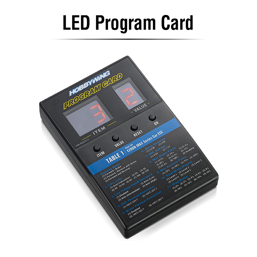 Hobbywing Program Card Lcd/Led - Drone Battery Strap recensie en prijs